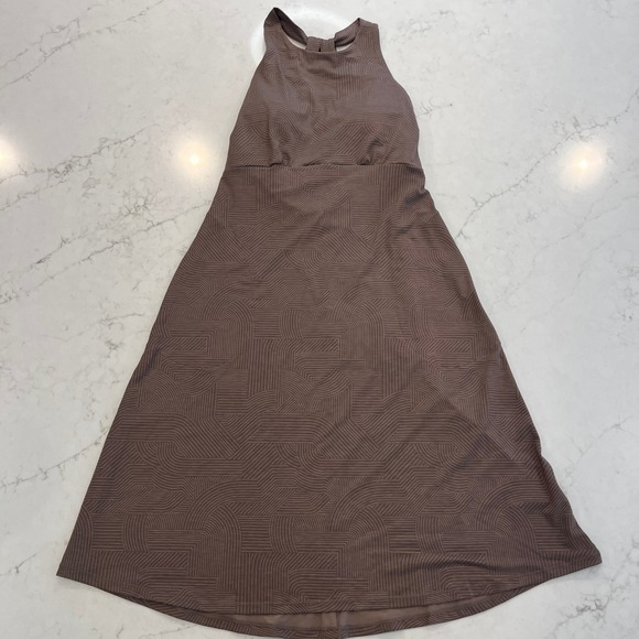 Prana Dresses & Skirts - Prana NEW Jewel Lake Dress Womens S Brown Travel Outdoor Pockets Bra Stretch